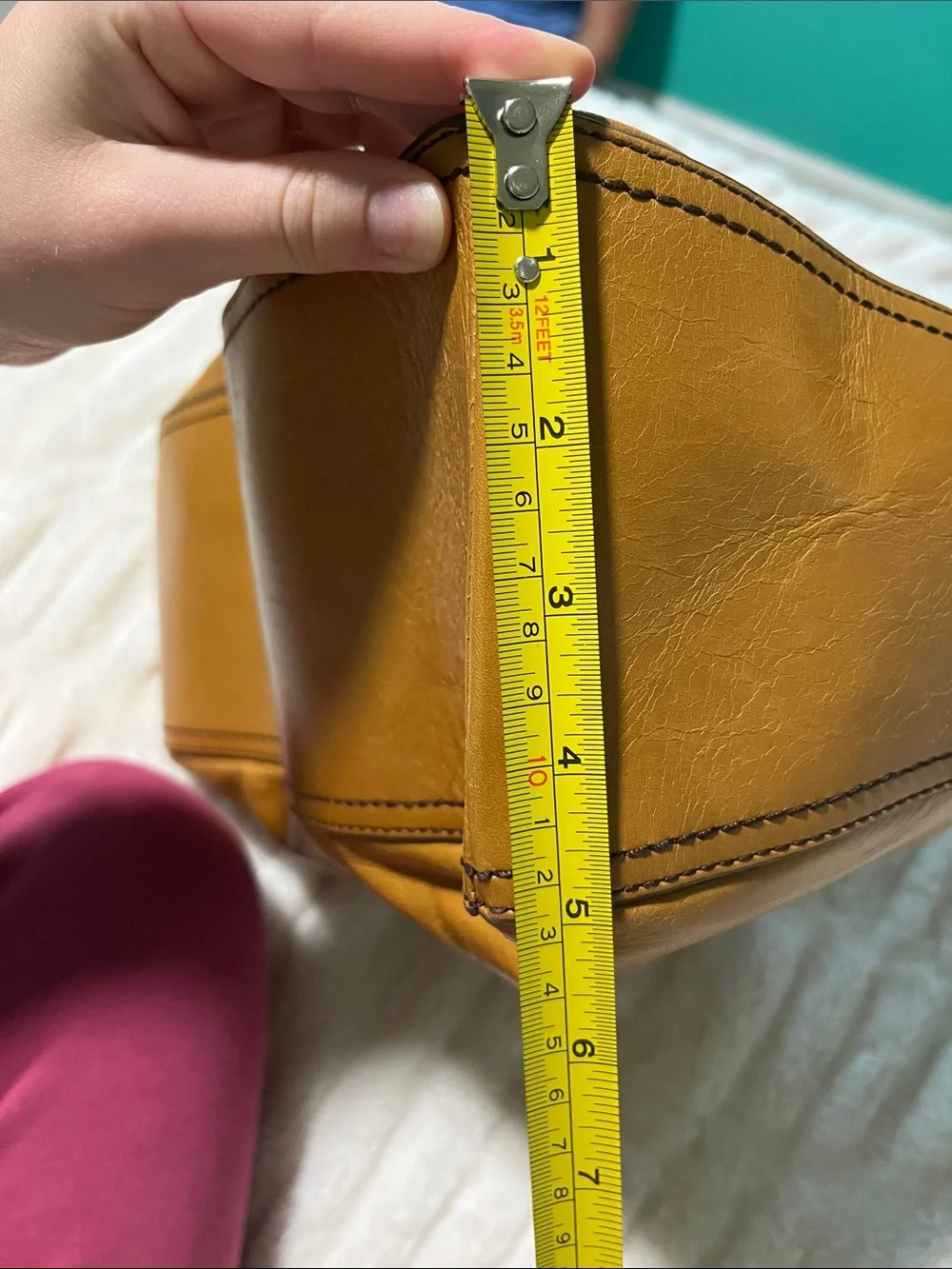 HOBO Genuine Leather Mustard Yellow Shoulder Bag | Soft Leather Hobo Purse